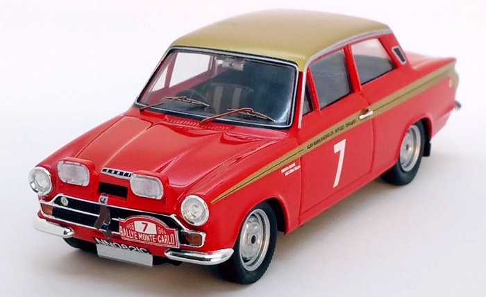 Miniature Trofeu/Spark Ford Cortina Mk1 Monte Carlo 1964 N°279 Reverter, 1/43, Résine