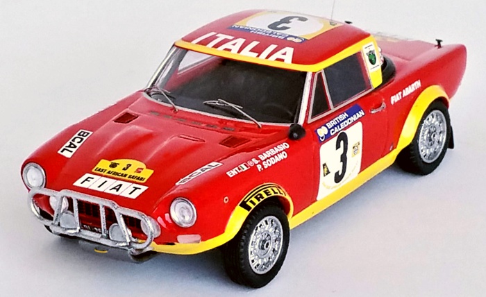1:43 TROFEU FIAT 124 Abarth #11 Rally Tap 1974 S.Barbasio P.Sodano