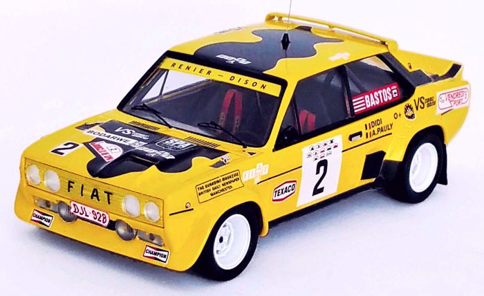 Modellino in miniatura Fiat 131 1/43 Trofeu Abarth 1000 Lakes Rally 1979 #18 1:4