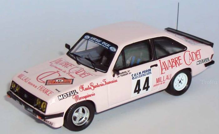 Miniature Trofeu 1/43 - Ford Escort RS 2000 Monte Carlo 1979 N°23 Beauchef - Neuve