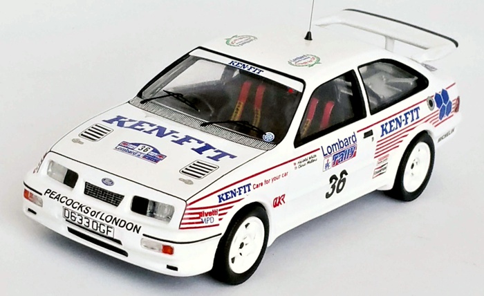 Monte Carlo Rally 1987 Trofeu Ford Sierra XR4 4x4 1:43 Troféu R.Droogmans 